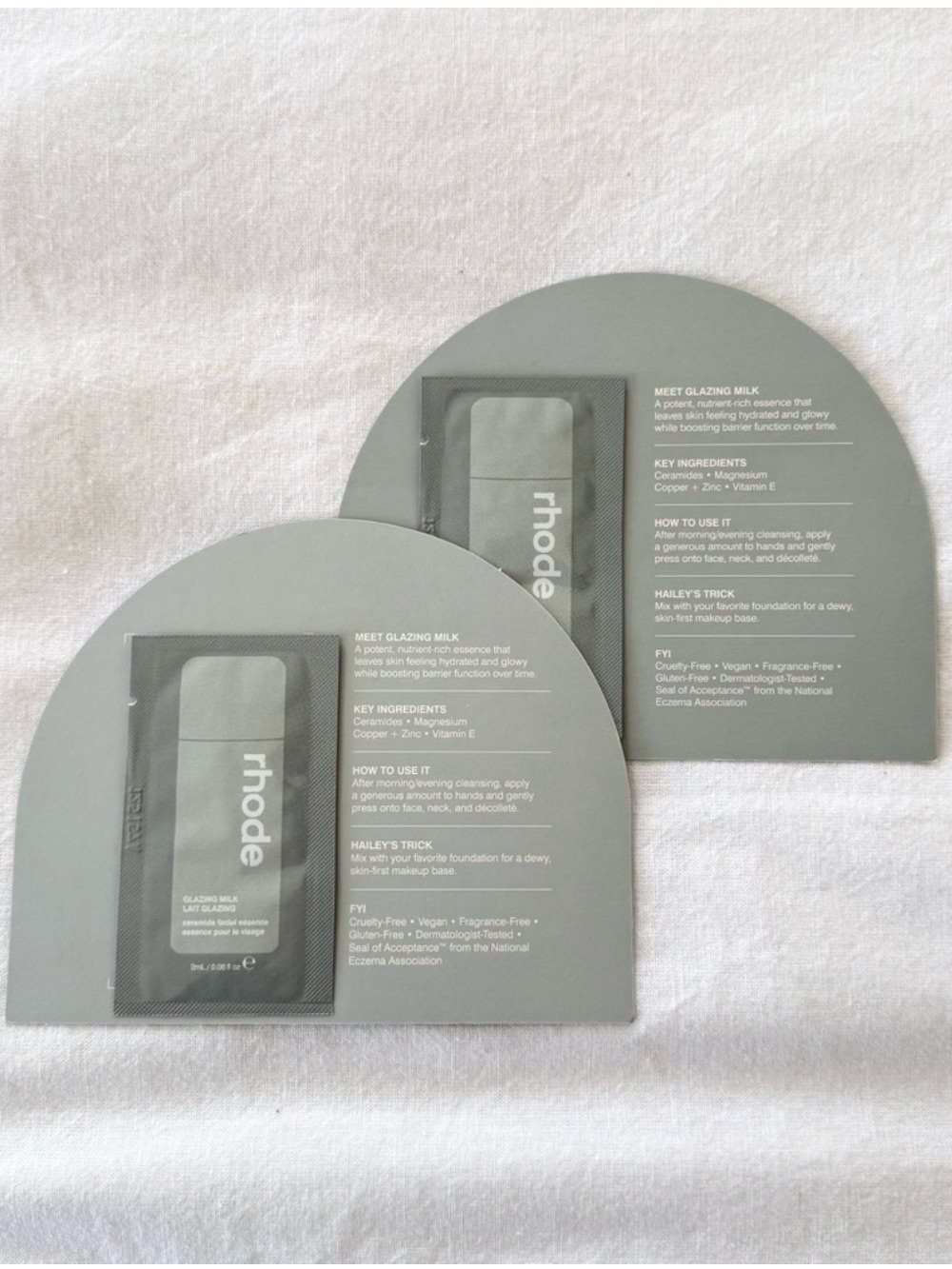 RHODE Glazing Milk Sample Set x2